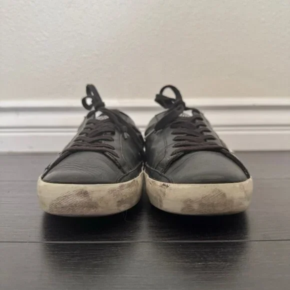 Golden Goose Black and White Athletic Shoes